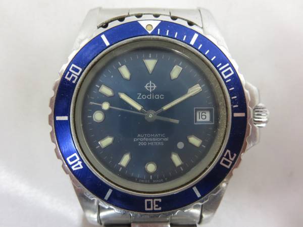 ゾディアック ZODIAC PROFESSIONAL 自動巻 メンズ 中古○18大35