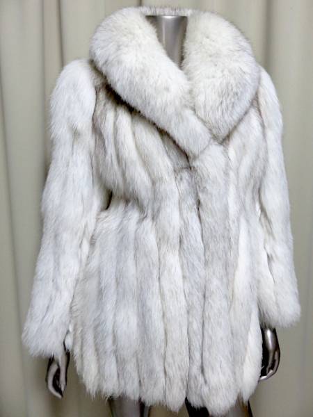 31Y50924E毛皮 FOX フォックス ファー コート アウター 68万送無