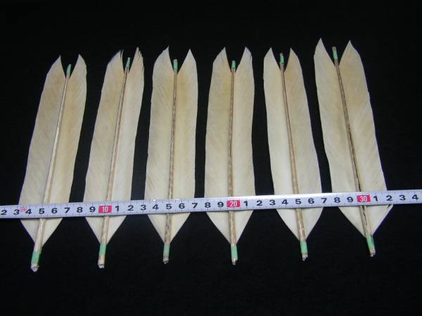 弓道　尾羽根櫂方　アルビノ仕様　ゴールデンイーグル（黒鷲）