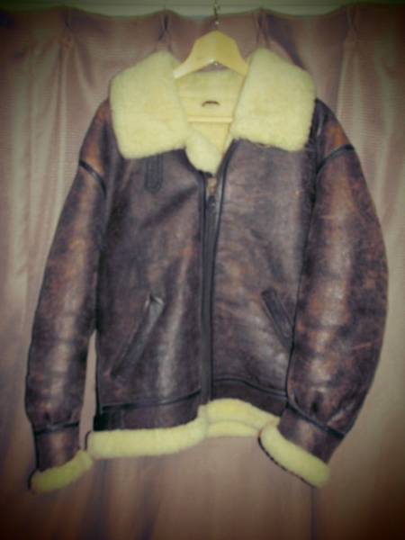 本革シープスキンLeatherリアルレザーB-3フライトジャケットUSAF