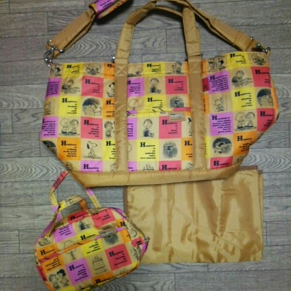 【スヌーピー×ROOTOTE】マザーズバッグ おむつシート ポーチ ルートート_1