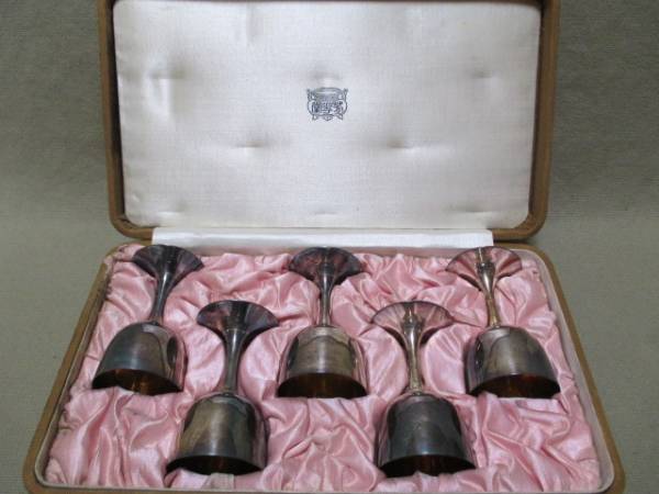 ★純銀製品【グラス５個セット　２００グラム】共箱★