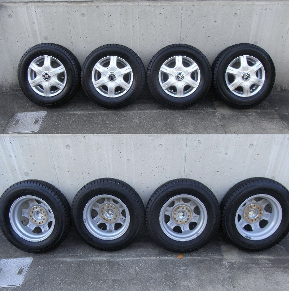 スタッドレス アルミ　12インチ　145/80　マルチ 4穴 ハイゼット