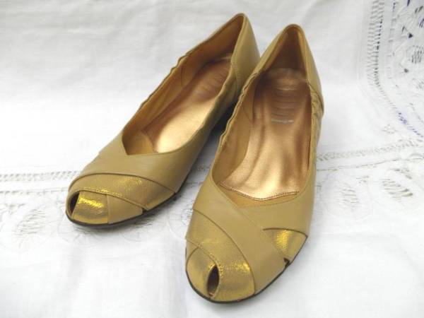 ★fitfit◎フィットフィット ウェッジパンプス 22 外反母趾 美品