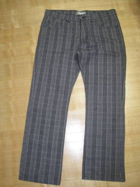 新品 STUSSY ステューシー チェック柄コットンパンツ 36 STUSSY 中古