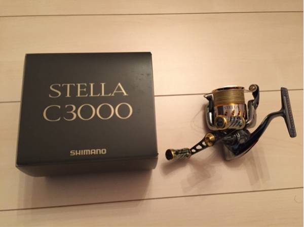 シマノ 07 ステラ C3000 中古美品 リブレダブルハンドル付き