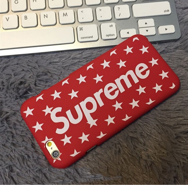 【送料無料】supreme 赤色 iPhone5ケース スト系 スター柄 新品