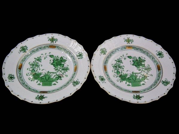 ヘレンド　インドの華 デザートプレート　2枚セット　1