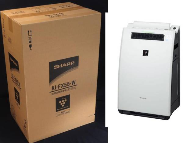 a2945新品保証書有/最新シャープ加湿空気清浄機15年製KI-FX55W