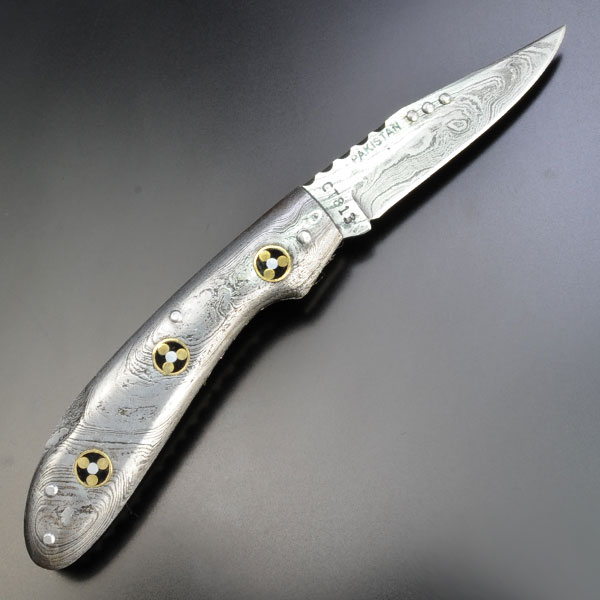 COLT 折りたたみナイフ CT813 ダマスカス鋼