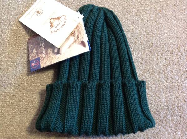 新品 ハイランド2000 ニットキャップ ウール100% リブ ボビー ov