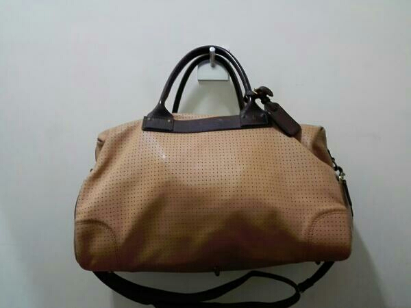 Felisi フェリージ ボストンバッグ ベージュ 2way レザー