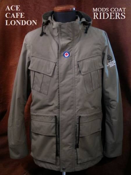 ACE CAFE LONDONモッズコートライダース フーデッドジャケットM
