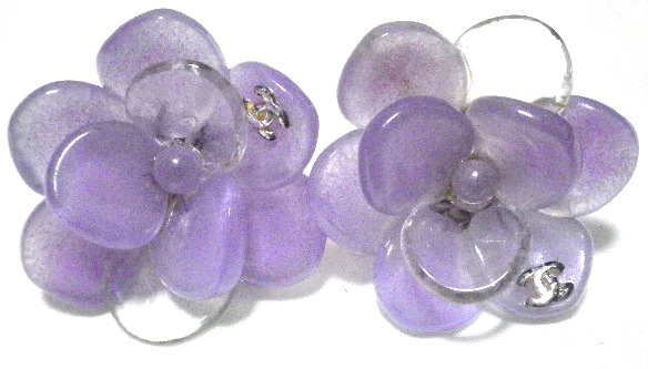 訳あり　『CHANEL』ｇｌａｓｓ　イヤリング　