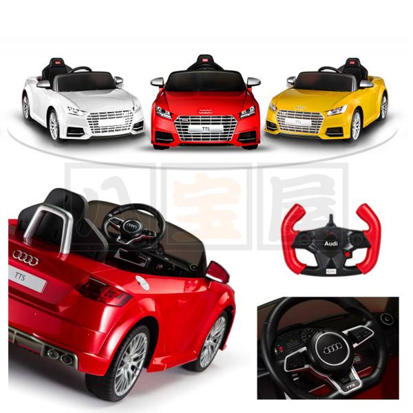 子供乗用 ラジコン 電動カー 正規品 アウディ TTS 赤☆特典付き(乗用 