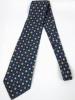ブルガリ BVLGARI ネクタイ シルク 総柄 紺 ネイビー メンズ
