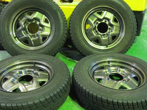 TE37色ホイール ジムニー スタッドレス 175/80R16 ジオランダー