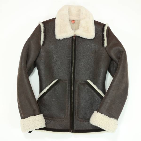 極美品 ティンバーランド 羊革ムートンライダースジャケット XS
