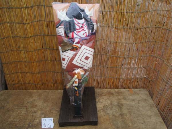 飾り羽子板/検）迎春正月歌舞伎役者押絵和オブジェ51129吉Ｇ