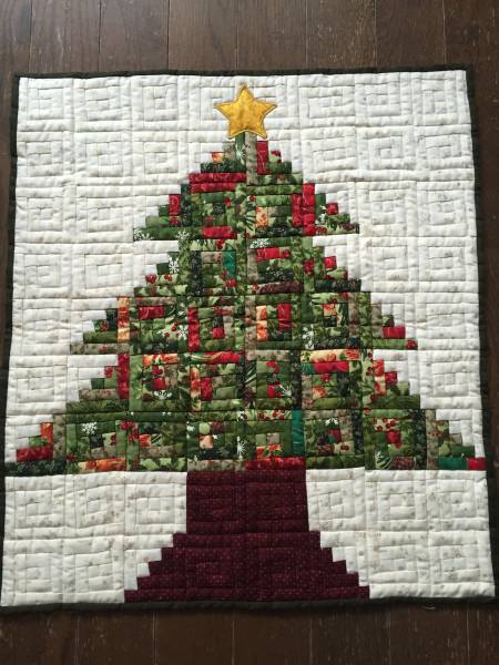 **ハンドメイド　クリスマスツリー　キルト**