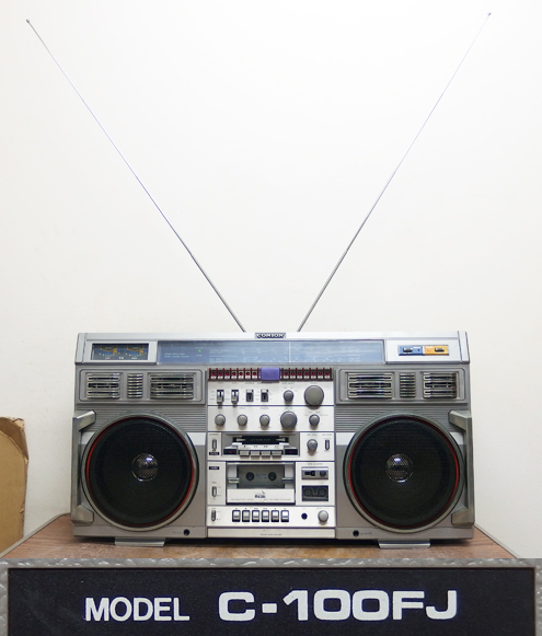 ⭐年代物⭐CONION C-100F ピンで刺す 大型ラジカセ