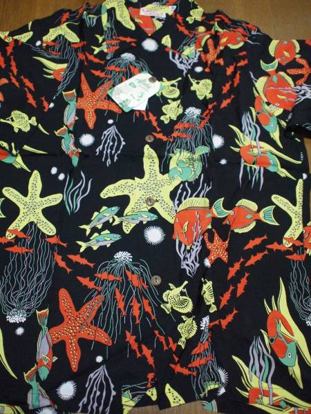 SS33867 UNDER SEA サンサーフ アロハ カメハメハ GOLD FISH