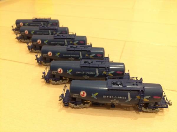 タキ1000 オイルターミナル色 6両 KATO／1-822タキ1000(日本オイル