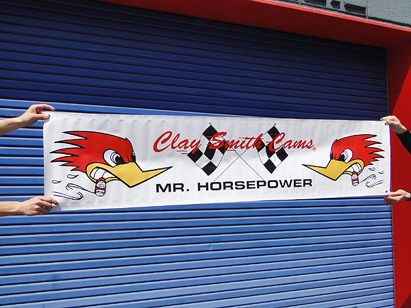 【121237】ガレージに最適♪クレイスミスのレーシングバナー　