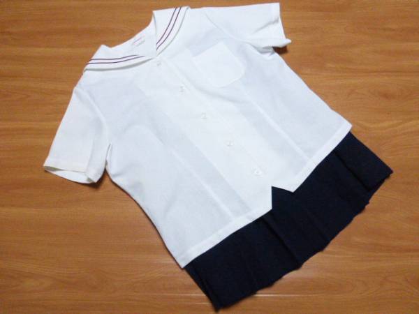 2615夏セーラー型制服★高★上下★大きいサイズ（洗濯済み）