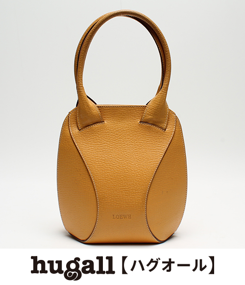 ロエベ レザー ハンドバッグ イエロー レディース LOEWE