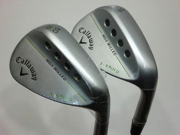 新品2本 キャロウェイ MD3 MILLED 50&56S-10 クロム X100/US