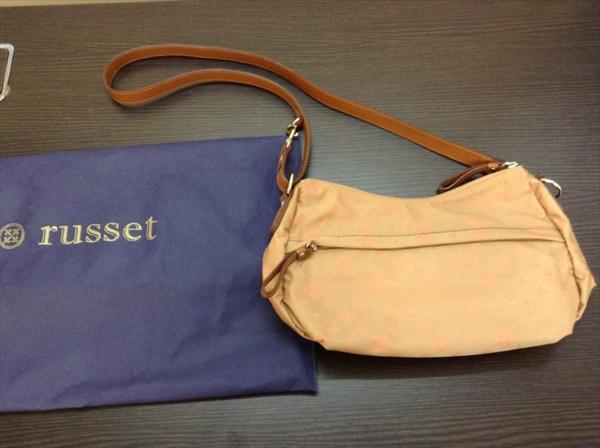 russet ラシット ナイロンショルダーバッグ ピンクベージュ ブランド別