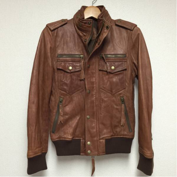 ビームス購入 美品 HOUSE OF BLUES ラムレザーライダース