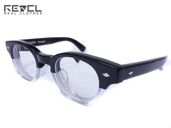 EFFECTOR/エフェクター フランジャー メガネ ハーフリム 黒