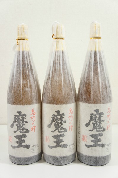 C984△鹿児島幻の芋焼酎【 魔王 一升瓶 1800ml】3本セット