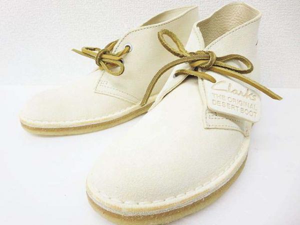 未使用 クラークス clarks チャッカ ブーツ スエード usa7 1/2
