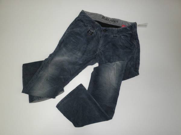 ★☆【RIELABO】　コーディロイ・シワ・ユーズド加工パンツ　46