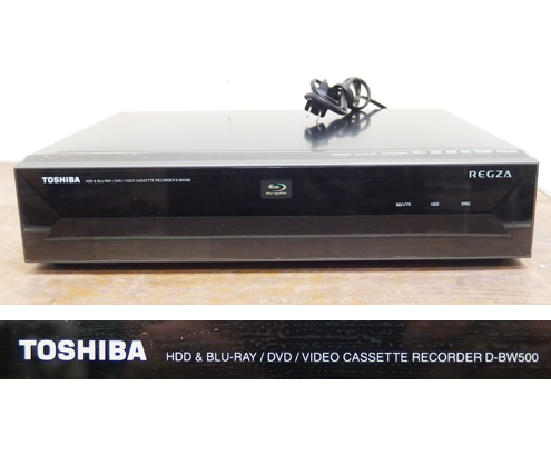 東芝 320GB 2チューナー ブルーレイレコーダー VHS一体型 D-BW500 東芝