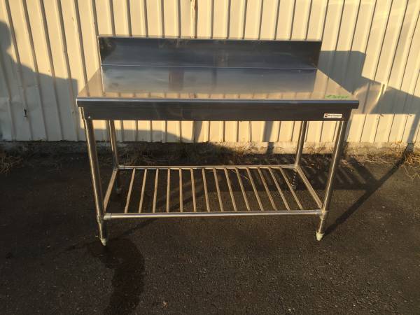中古 ステンレス 作業台 調理台 幅1200×奥行600×高800 mm 中古良品