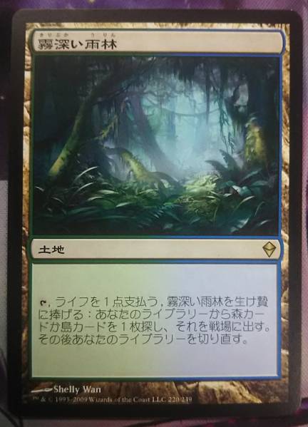 MTG ZEN 霧深い雨林 数量2