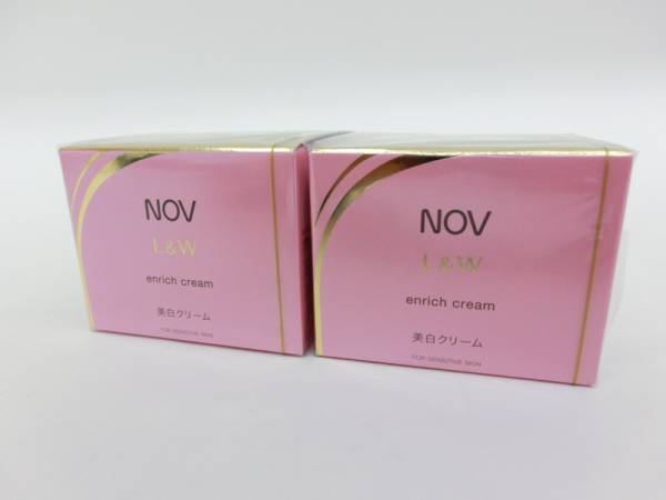 NOV ノブ L＆W エンリッチクリーム 48g 美白クリーム×2 ノエビア