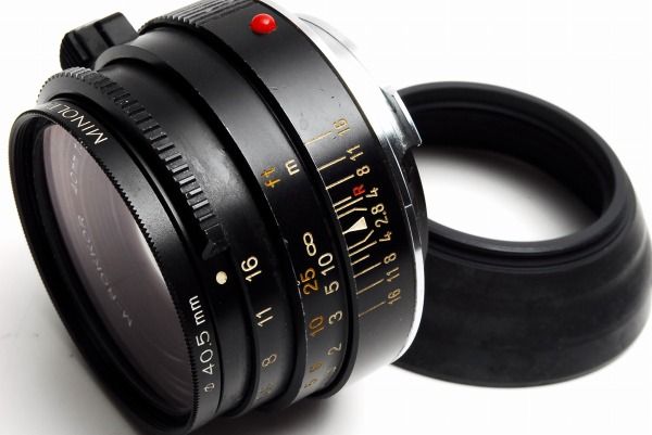 MINOLTA M-ROKKOR 40mm F2 M ミノルタ Leica ライカ 4 フード