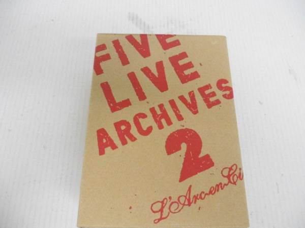 Y022★L'Arc~en~Ciel FIVE LIVE ARCHIVES2 ラルク 限定DVD BOX