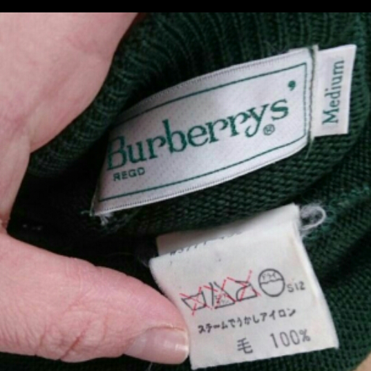 美品　Burberrys ケーブルニット セーター ウール100% BURBERRYS ケーブル編みニット バーバリー は 【公式通販】