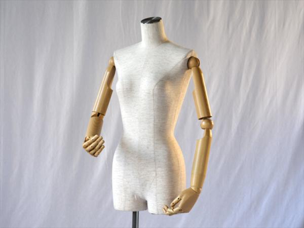 女性用レディーストルソー腕付きマネキン店舗什器160115130中古