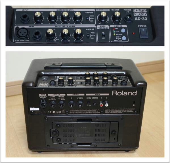 ほぼ新品 Roland AC-33-RW アコースティックアンプ Roland AC-33