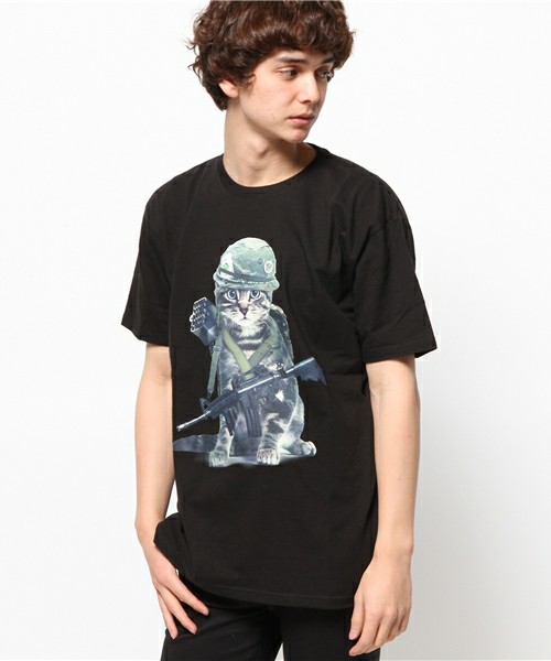 MILKBOY ミルクボーイ CAT ARMY TEE Tシャツ カットソー M