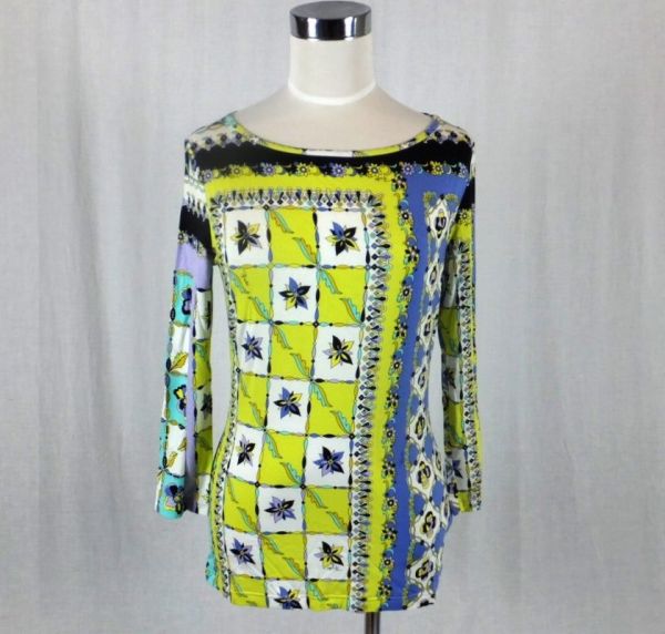 ★エミリオ・プッチ　EmilioPucci ロング丈長Tシャツ　66RO02 /L