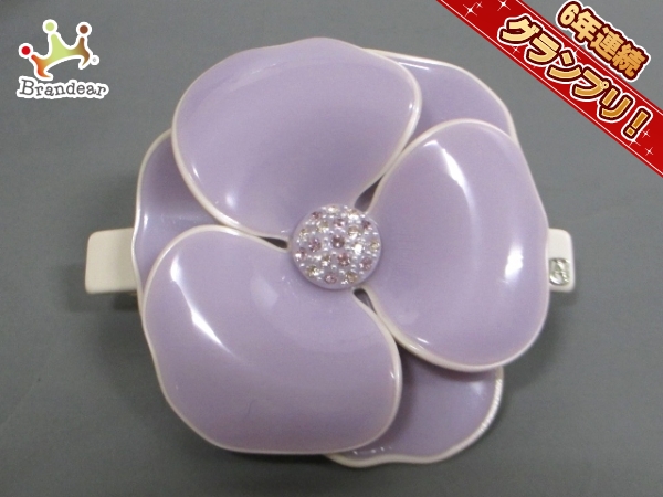 アレクサンドル ドゥ パリ バレッタ 美品 パープル