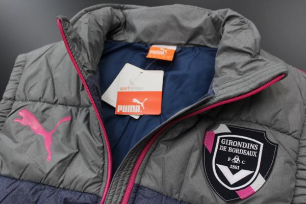 07★PUMA プーマ ダウン調 ベスト ジャケット灰[743912-12-L]二